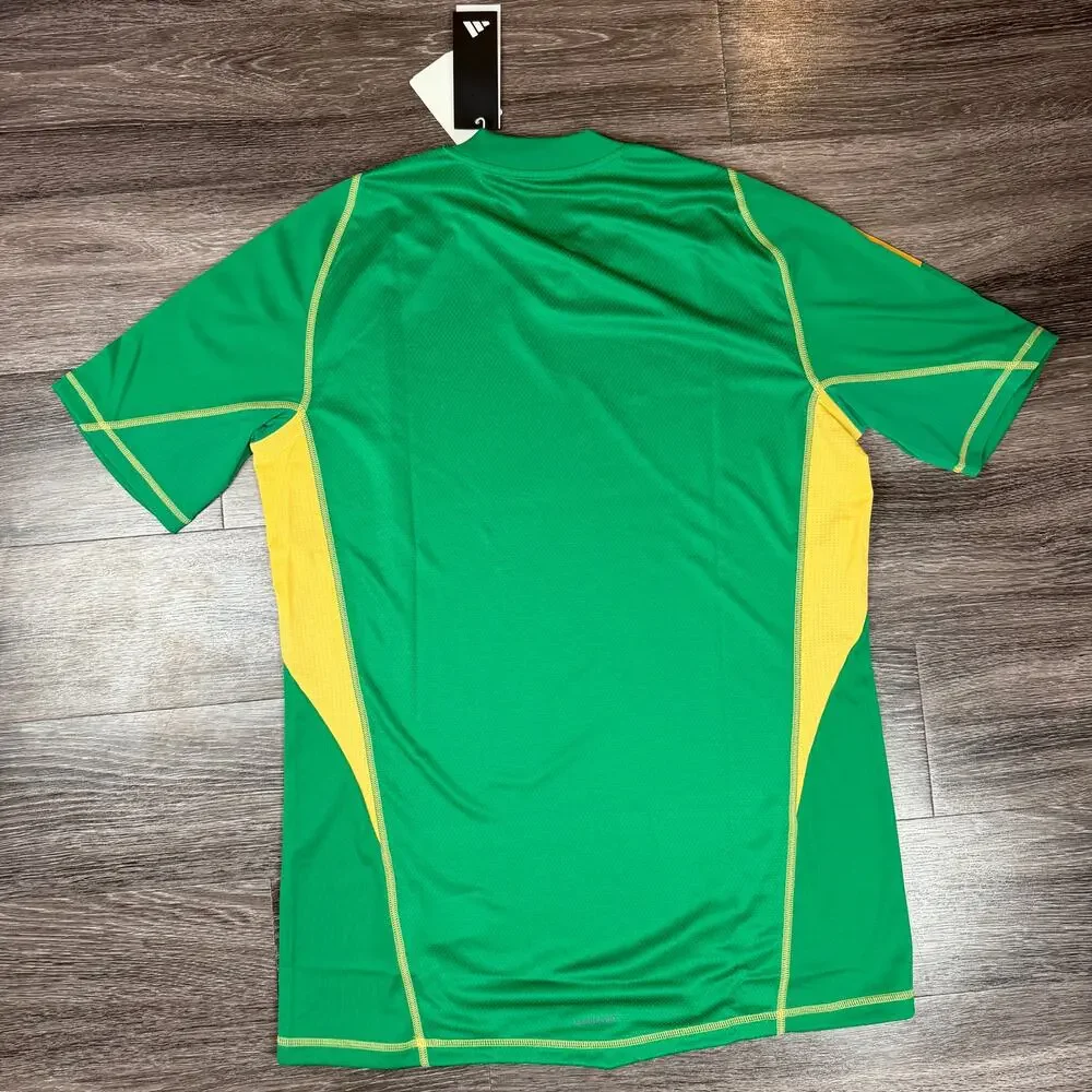 adidas Green & Yellow Short Sleeve Graphic Soccer Tee